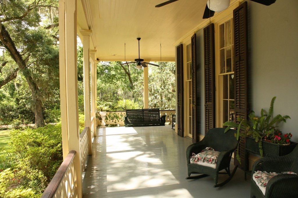 Porch Front House Home Exterior Door Residential
