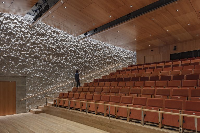 The inside of a building